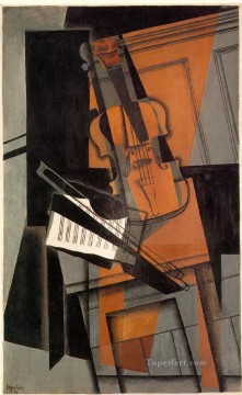Juan Gris Painting - the violin 1916 Juan Gris
